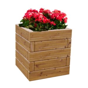 Květináč kvadrant thermowood prisma