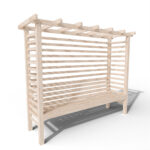 Lavice s pergolou rovnÁ 2