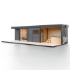 Modulární dřevěná sauna modern kube profi na míru 1