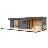 Modulární dřevěná sauna modern kube profi na míru