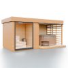 Modulární dřevěná sauna modern kube profi na míru 14