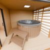 Modulární dřevěná sauna modern kube profi na míru 16