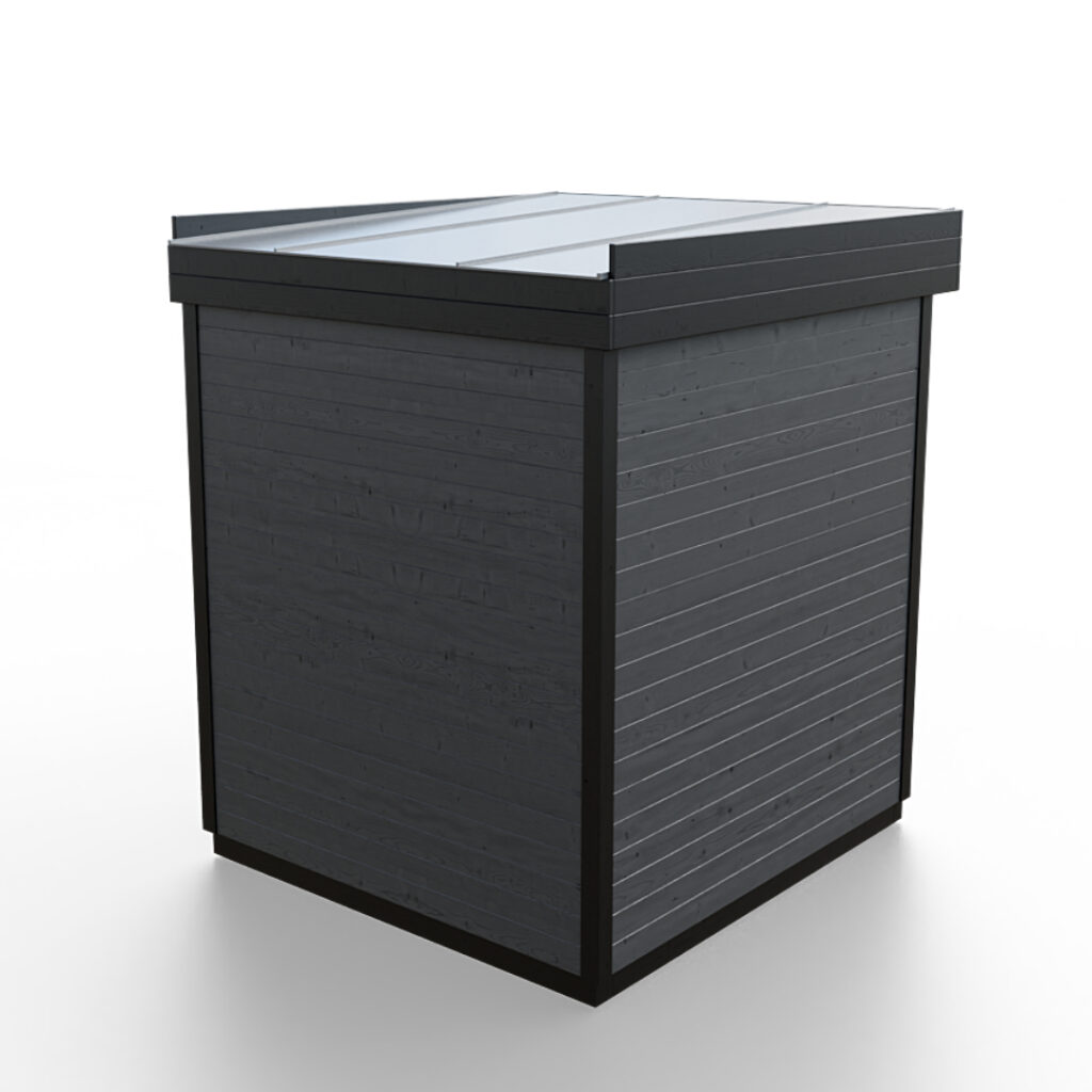 Modulární dřevěná sauna modern kube profi na míru 3