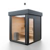 Modulární dřevěná sauna modern kube profi na míru 5
