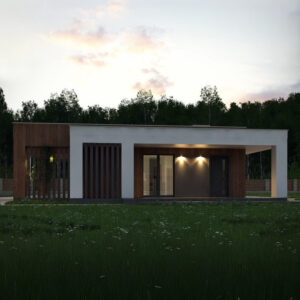 Nízkoenergetický dům modern 76d 1