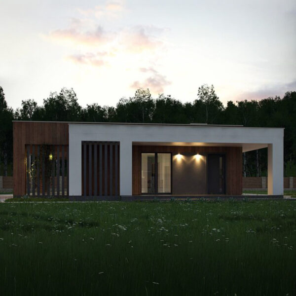 Nízkoenergetický dům modern 76d 1