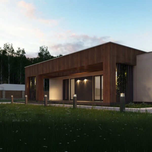 Nízkoenergetický dům modern 76d 2