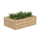 Nízký vyvýšený záhon dub