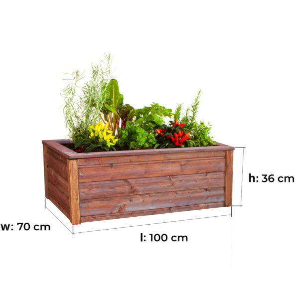 Nízký vyvýšený záhon kombi 5