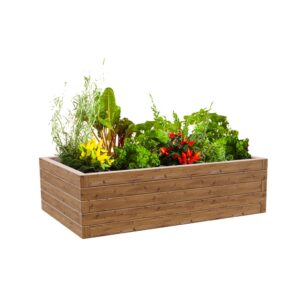 Nízký vyvýšený záhon thermowood prisma