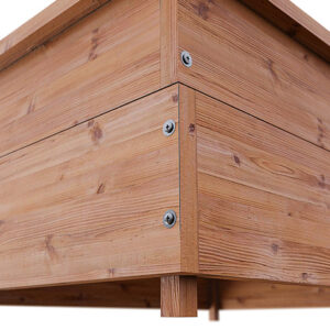 Nízký vyvýšený záhon thermowood prisma 8