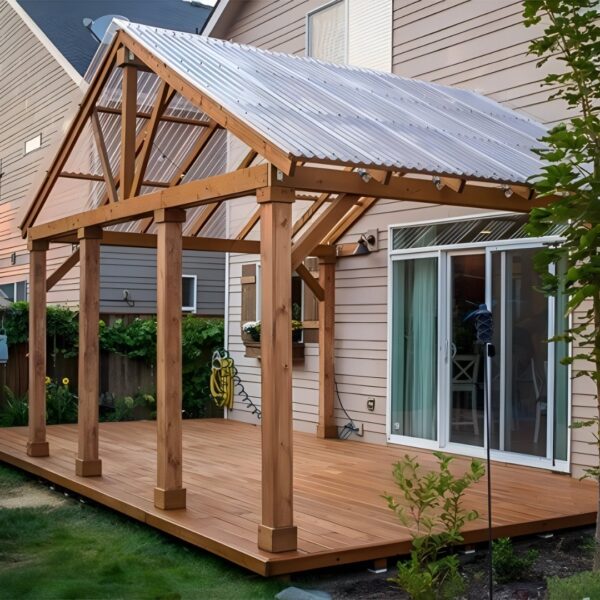 Pergola koncept 9,5 se sedlovou střechou