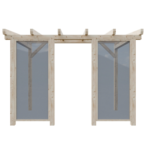 Kalené sklo 180cm - 30+30%