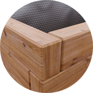 Modřínové hranoly 45x90mm.