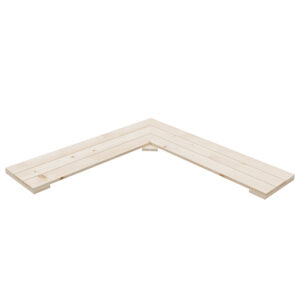 Rohová polička masiv šířka 30cm