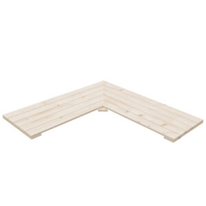 Rohová polička masiv šířka 50cm