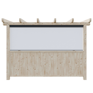 PVC roleta + plné zábradlí - 100%