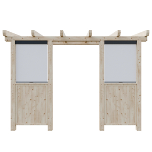 PVC roleta + plné zábradlí - 30+30%