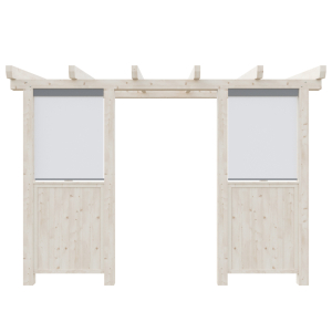 PVC roleta + plné zábradlí - 30+30%