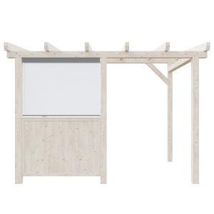 PVC roleta + plné zábradlí - 50%