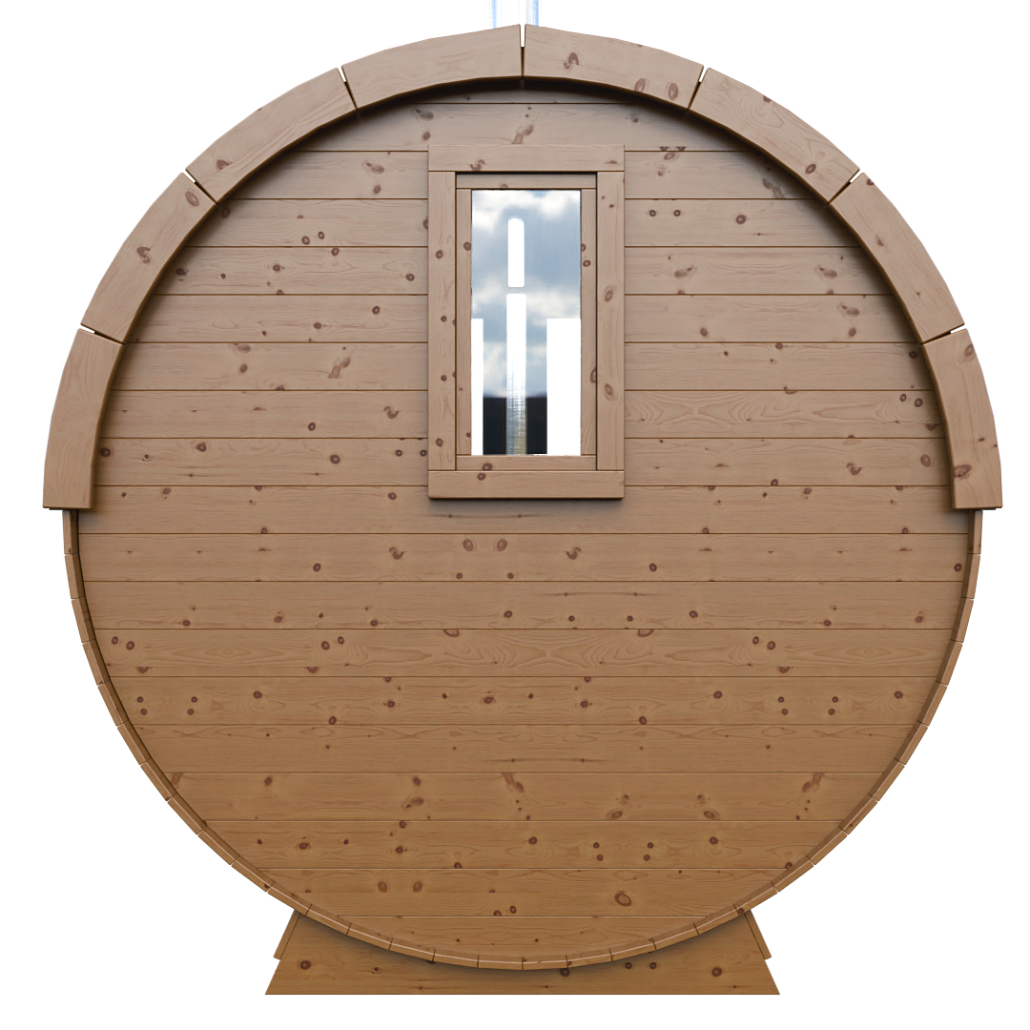 Dřevěná stěna + malé okno