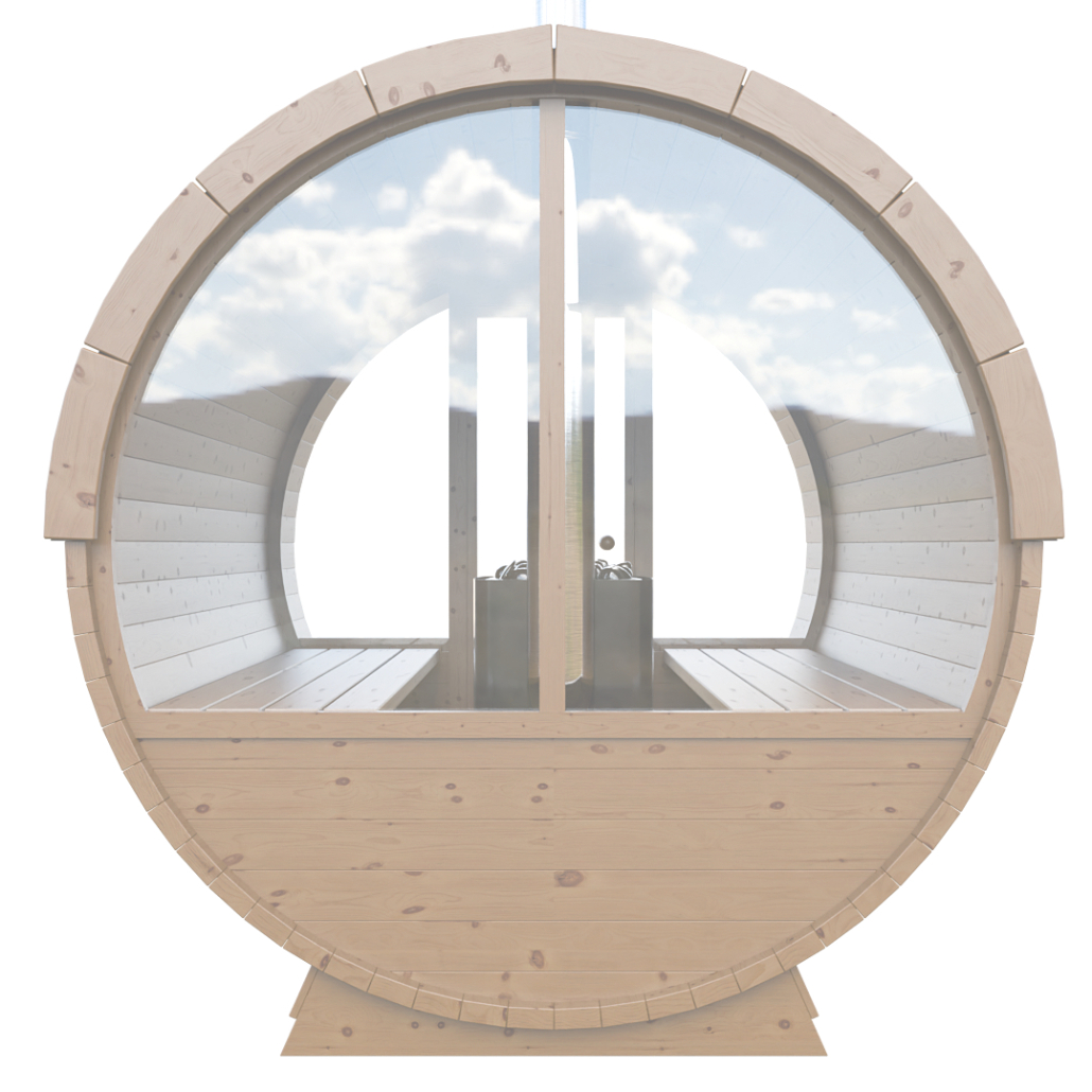 Dřevěná stěna + 75% sklo