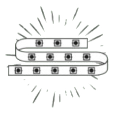 Venkovní LED osvětlení (nad vchodem)