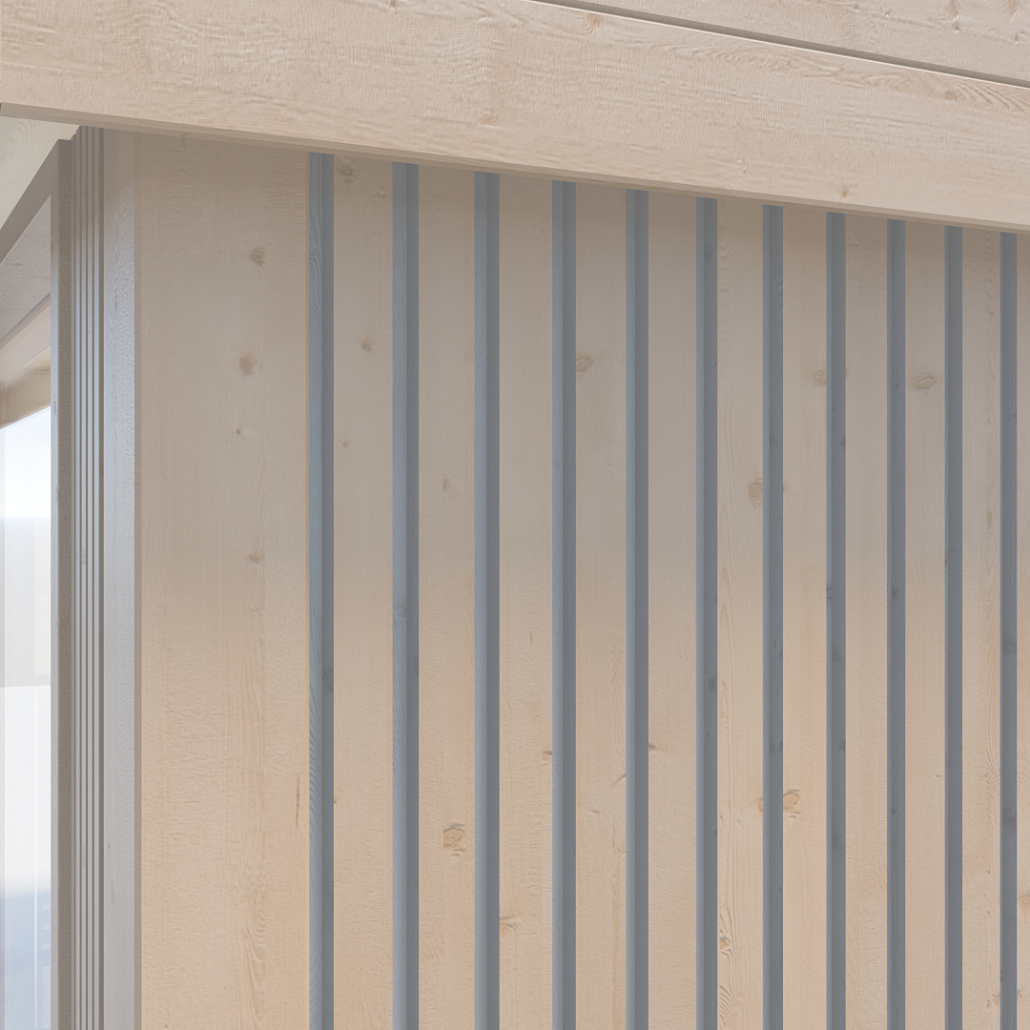 Lamelový obklad - černý