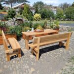 Set zahradního nábytku jasan masiv