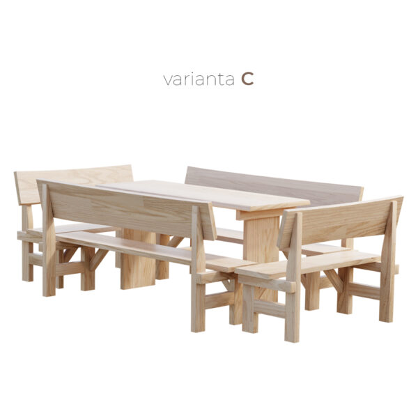 Set zahradního nábytku jasan masiv 3