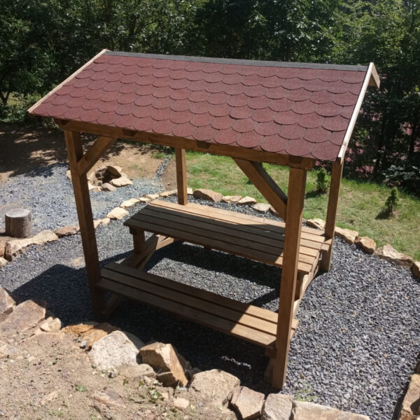 Set zahradního nábytku se střechou 2