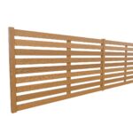 Smrkový modřínový plot na míru lamelový v