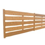 Smrkový modřínový plot na míru neomítaný v