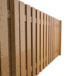 Smrkový:modřínový plot na míru lamelový s 3
