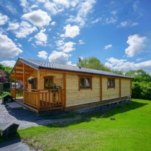 Srubový dům ennis čtyřpokojový s pergolou