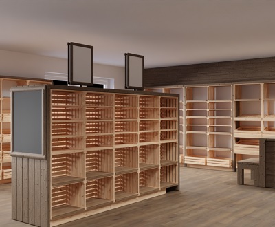 Vybaveni prodejen na statku menu