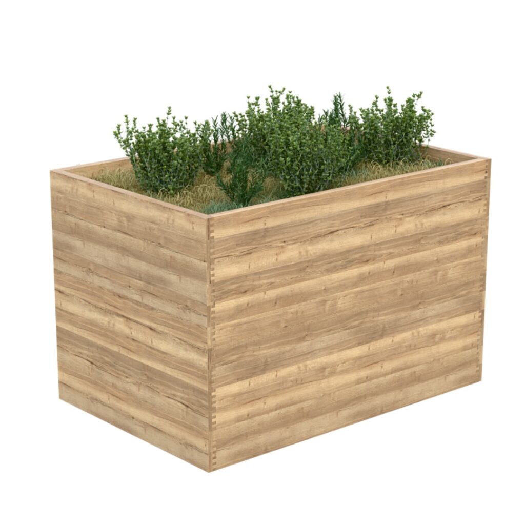 Vyvýšený záhon dub