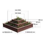 Vyvýšený záhon kombi atyp 2