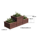Vyvýšený záhon kombi atyp 3