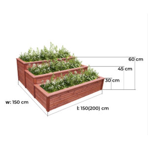 Vyvýšený záhon kombi atyp 4