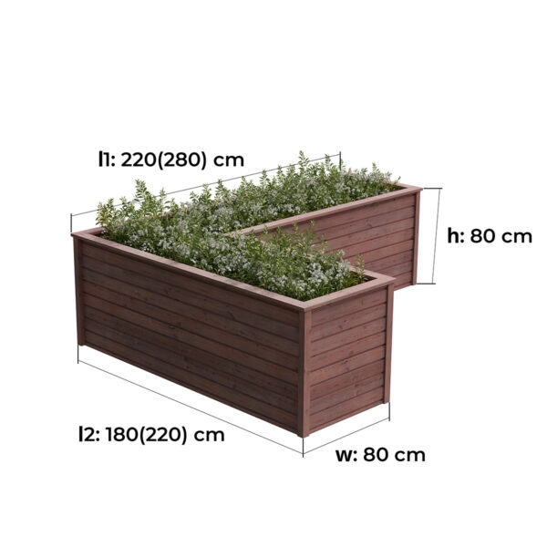 Vyvýšený záhon kombi atyp 6