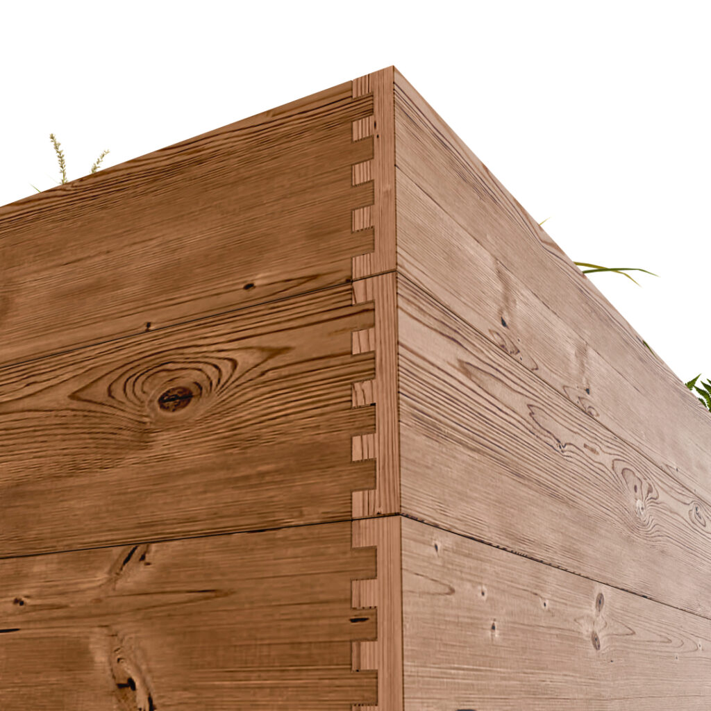 Vyvýšený záhon thermowood klasik atyp 1