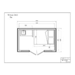 Zahradní domek mo house 2.3x3.9 2