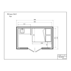 Zahradní domek mo house 2.3x3.9 2