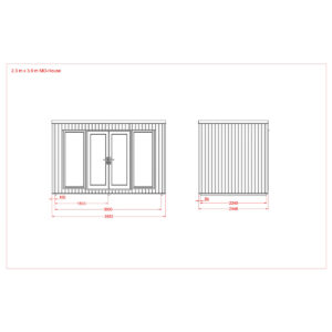 Zahradní domek mo house 2.3x3.9 3