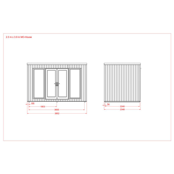 Zahradní domek mo house 2.3x3.9 3