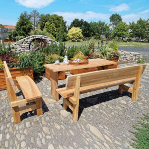 Zahradní lavice jasan masiv 4