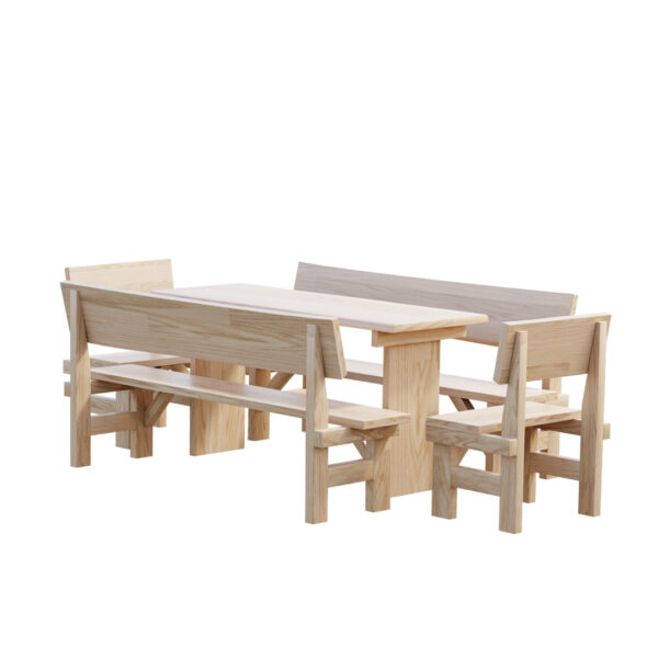 Zahradní židlička jasan masiv 1