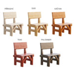 Zahradní židlička jasan masiv 2