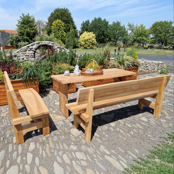 Zahradní židlička jasan masiv 5